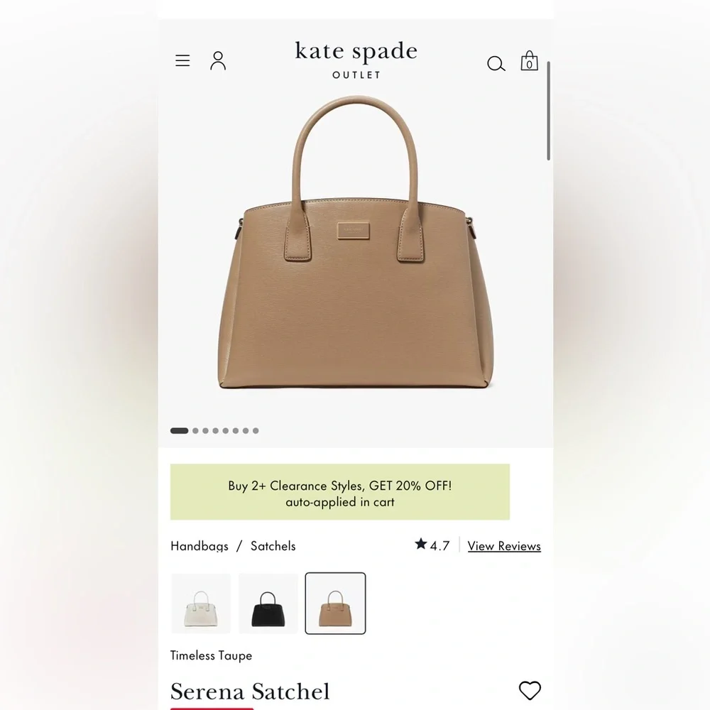 Kate Spade Classic Beige Satchel